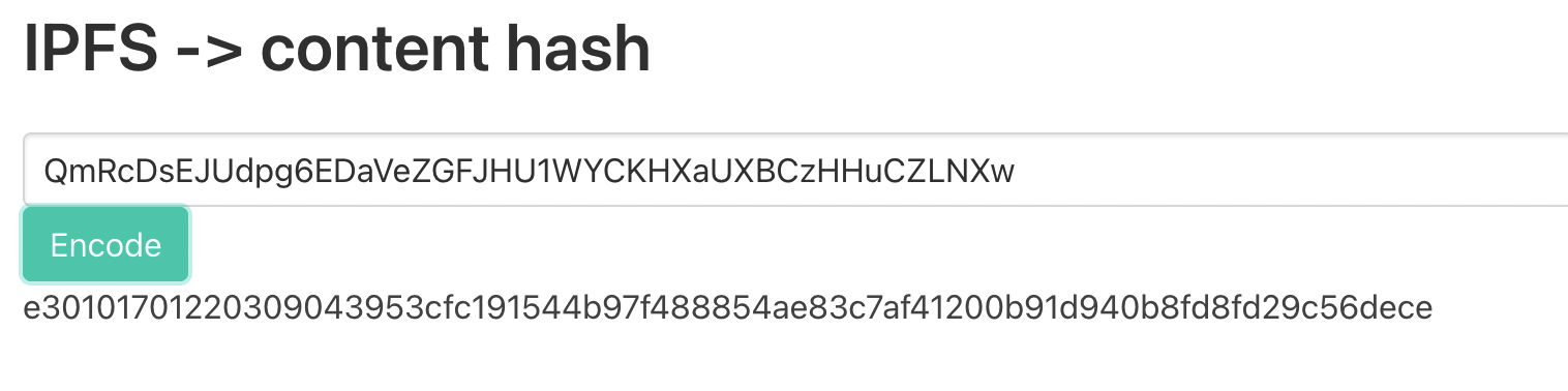 Content hash